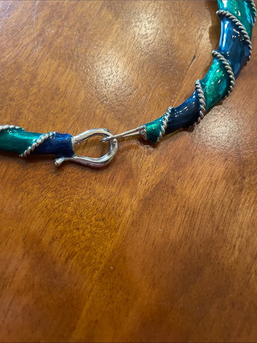 Donald Stannard  navy and Kelly green enamel set.